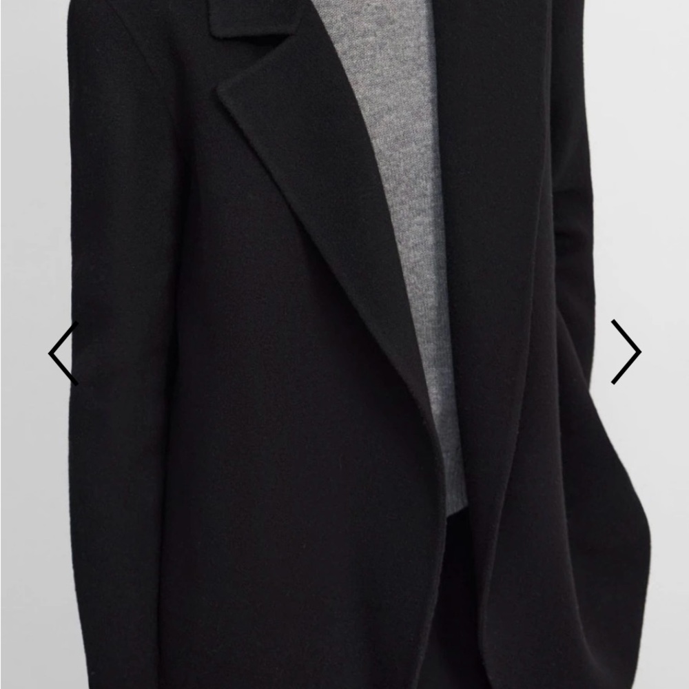 Theory Clairene Double Face Wool Cashmere Coat Size Small